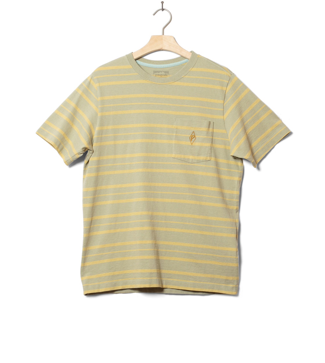 Patagonia T-Shirt MW Water People Mark Pocket green steep face weathered stone