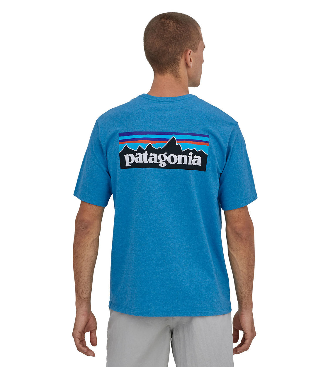 Patagonia T-Shirt P-6 Logo blue anacapa