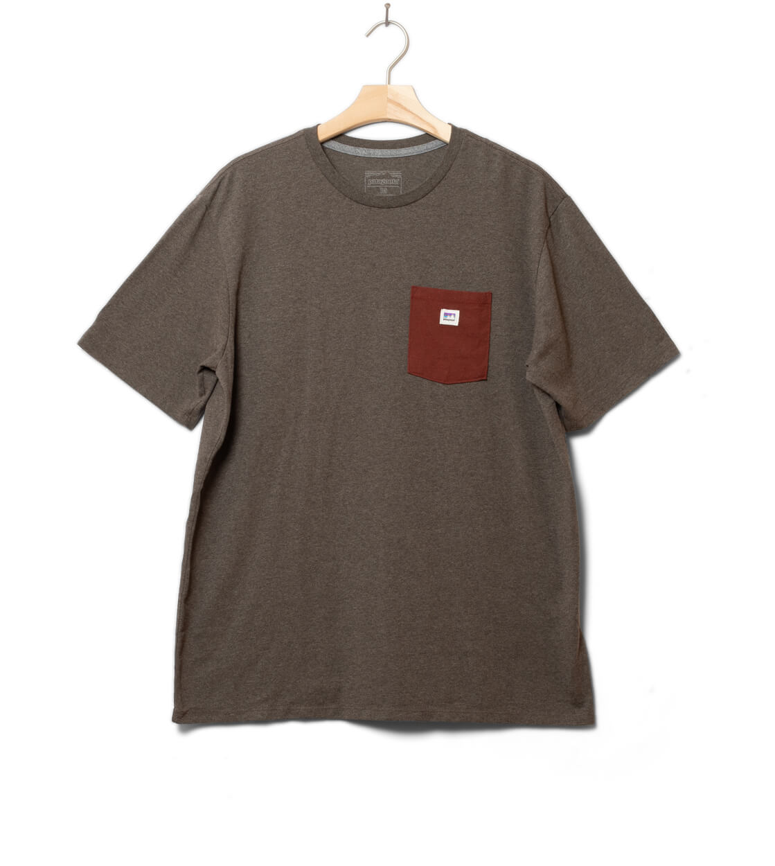 Patagonia T-Shirt Shop Sticker Pocket Responsibili-Tee brown marlow