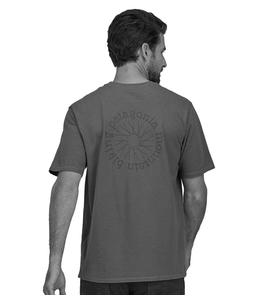 Patagonia T-Shirt Spoke Stencil Responsibili-Tee blue utilitiy