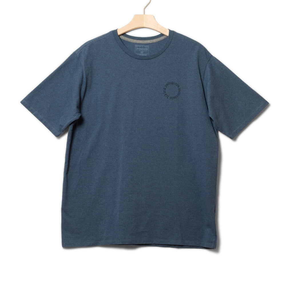 Patagonia T-Shirt Spoke Stencil Responsibili-Tee blue utilitiy