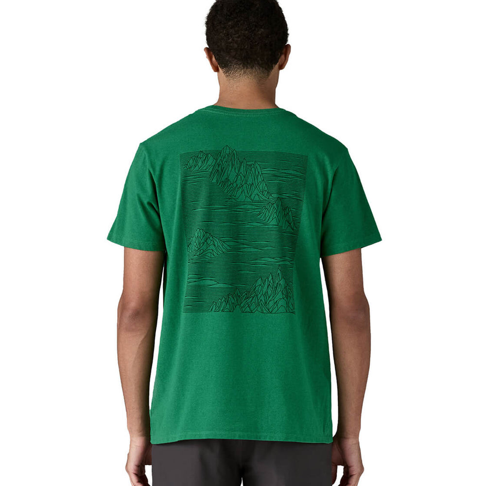 Patagonia T-Shirt Strataspire Responsibili green heartleaf