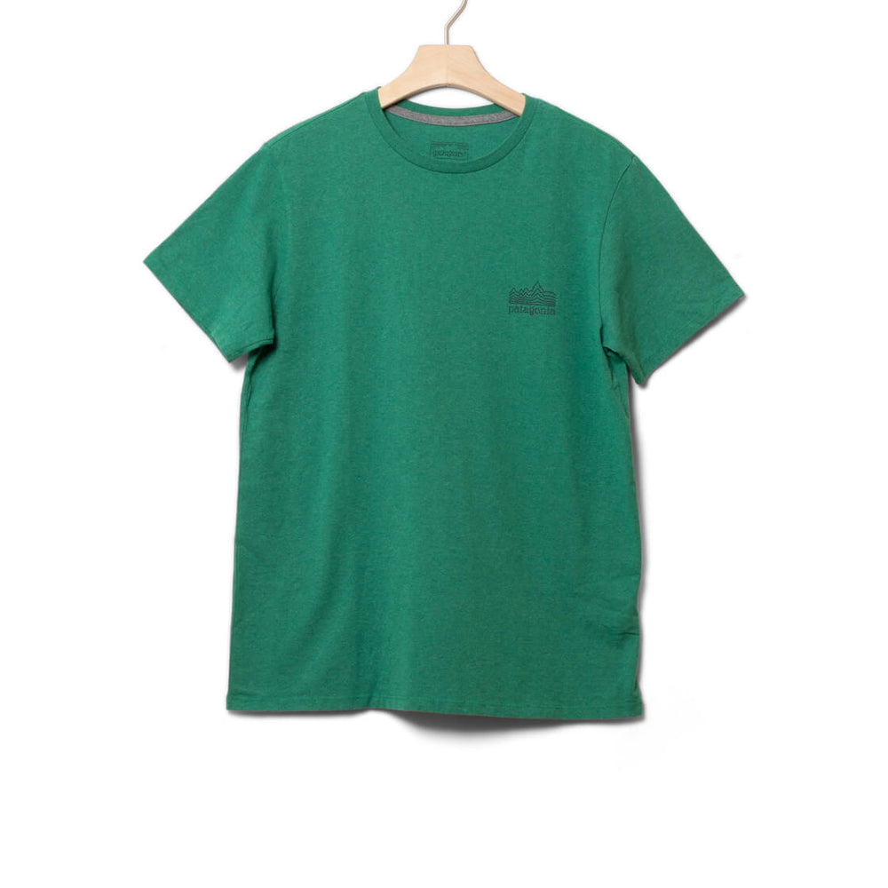 Patagonia T-Shirt Strataspire Responsibili green heartleaf