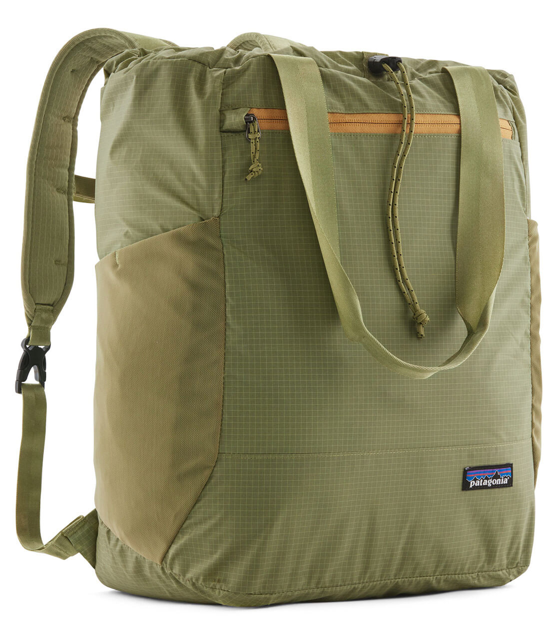 Patagonia Tote Ultralight Black Hole green buckhorn