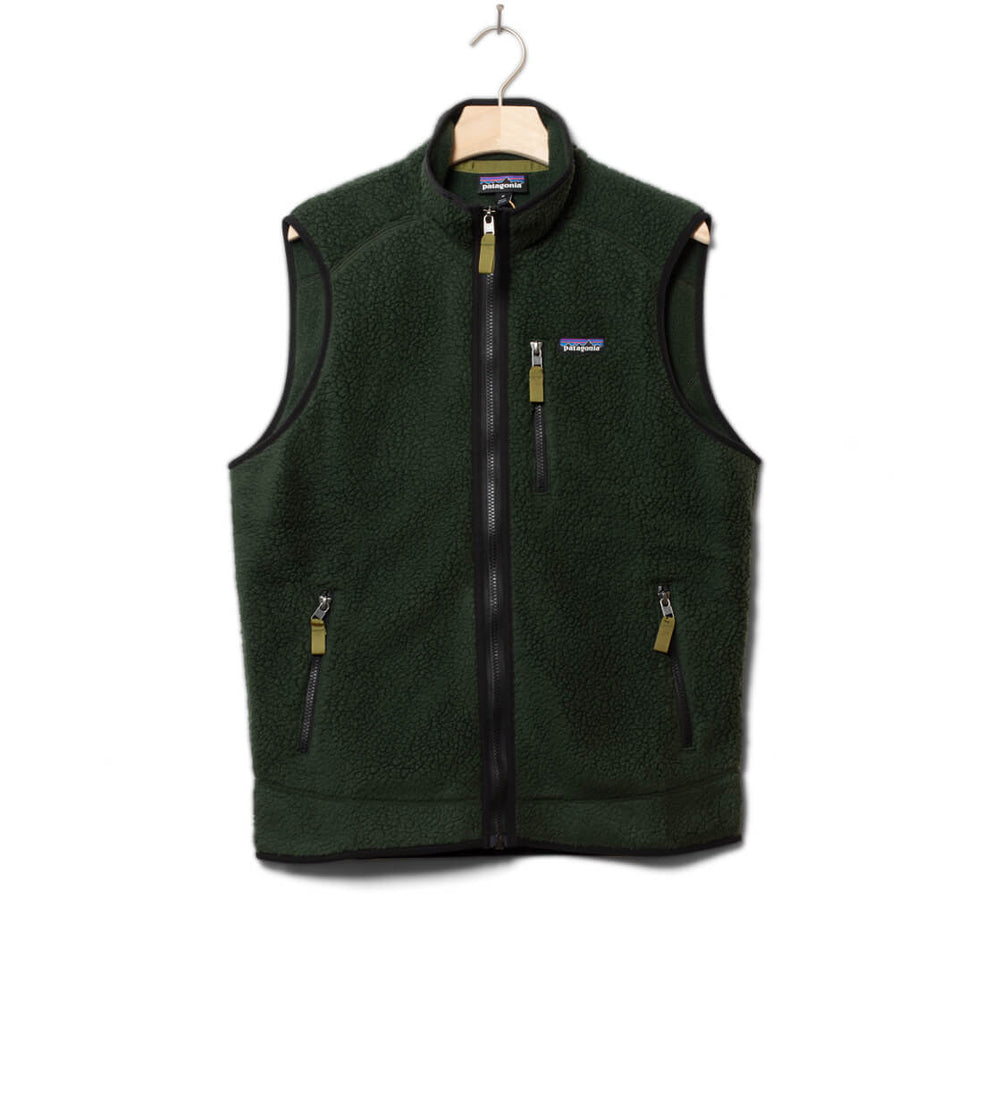 Patagonia Vest Retro Pile green old growth