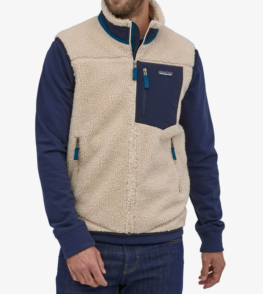 Patagonia Vest Retro-X beige natural blue