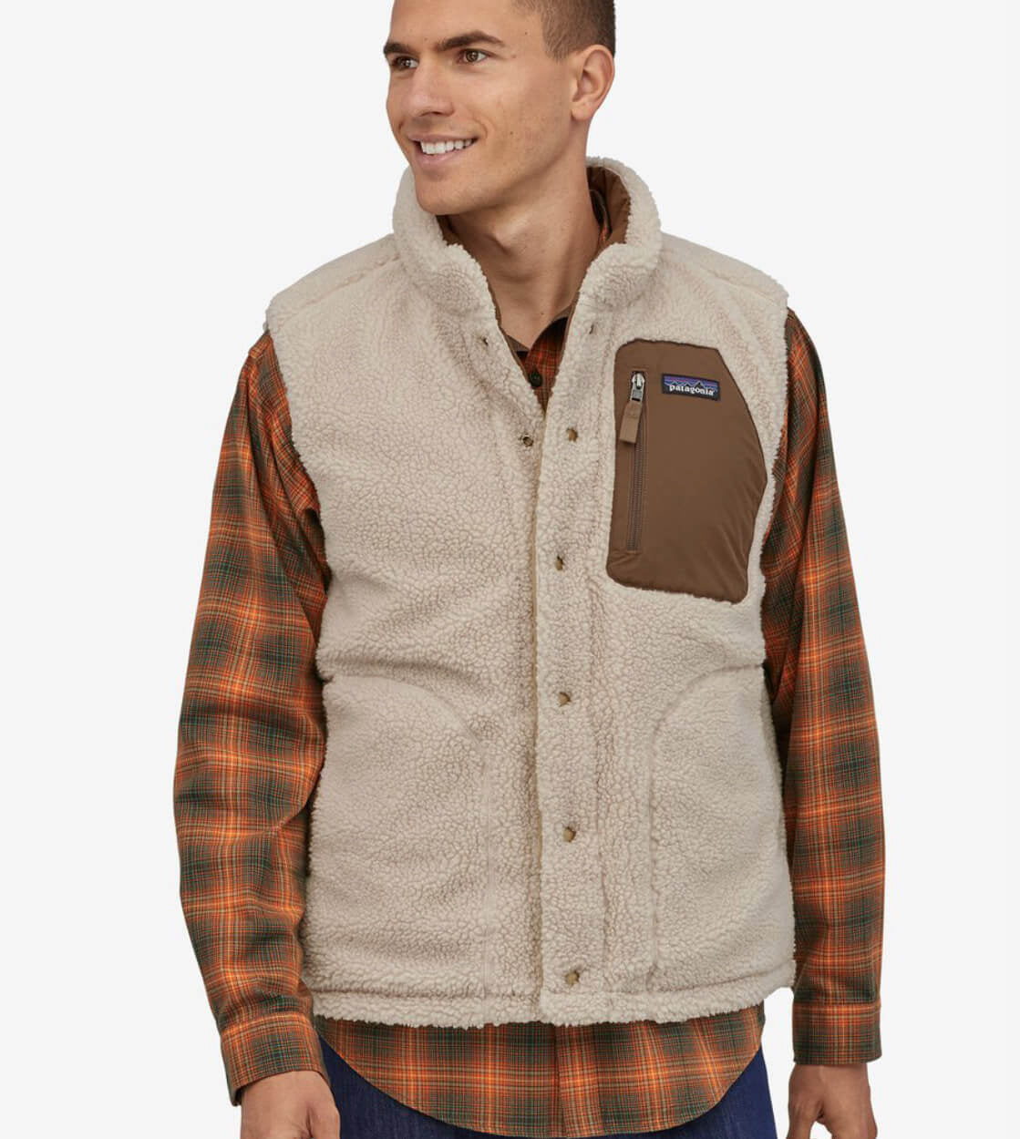 Patagonia Vest Reversible Bivy beige classic tan