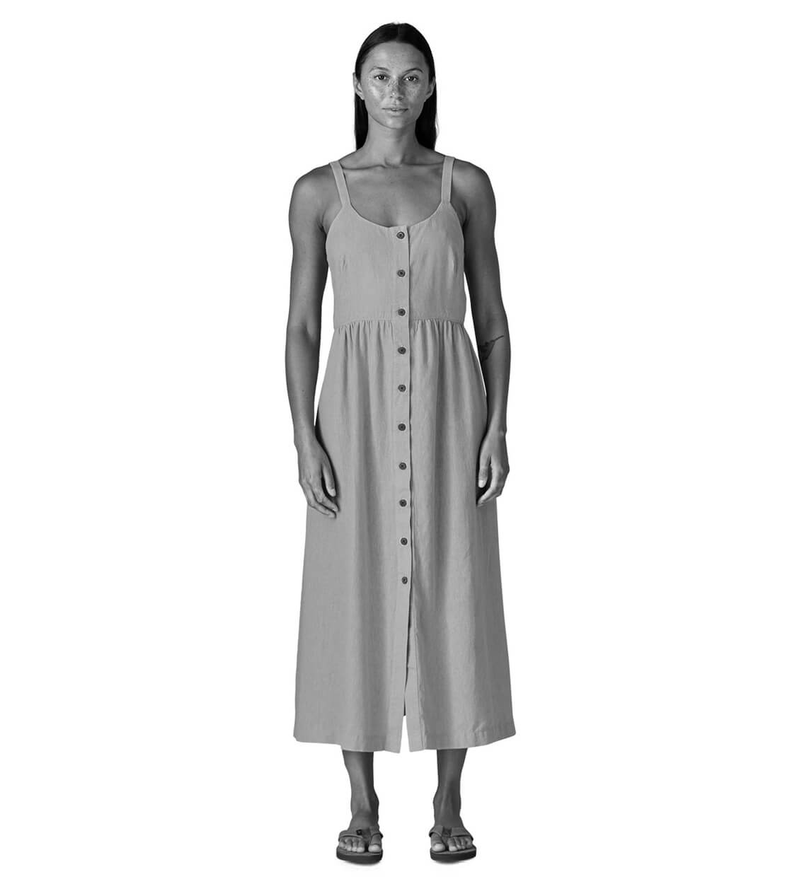 Patagonia W Dress Garden Island green rapids weathered stone