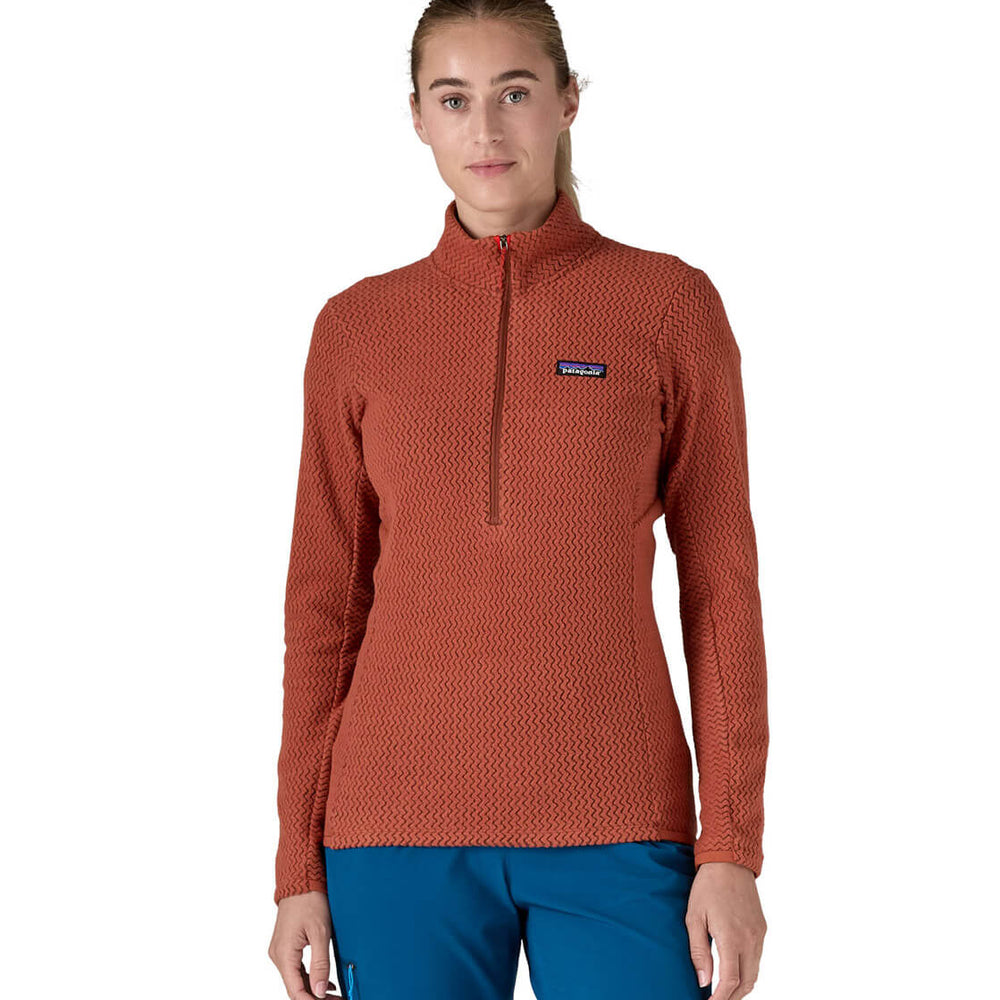 Patagonia W Half Zip R1 Air red burnished