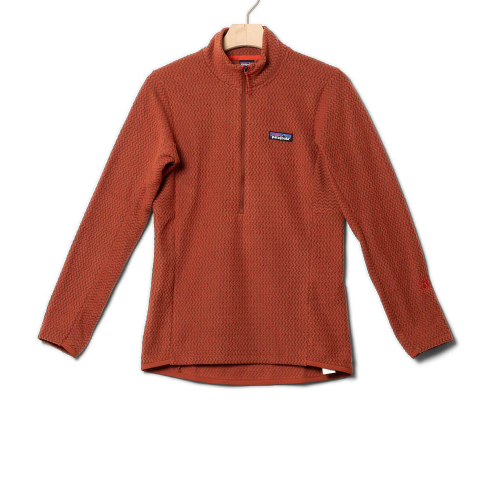Patagonia W Half Zip R1 Air red burnished
