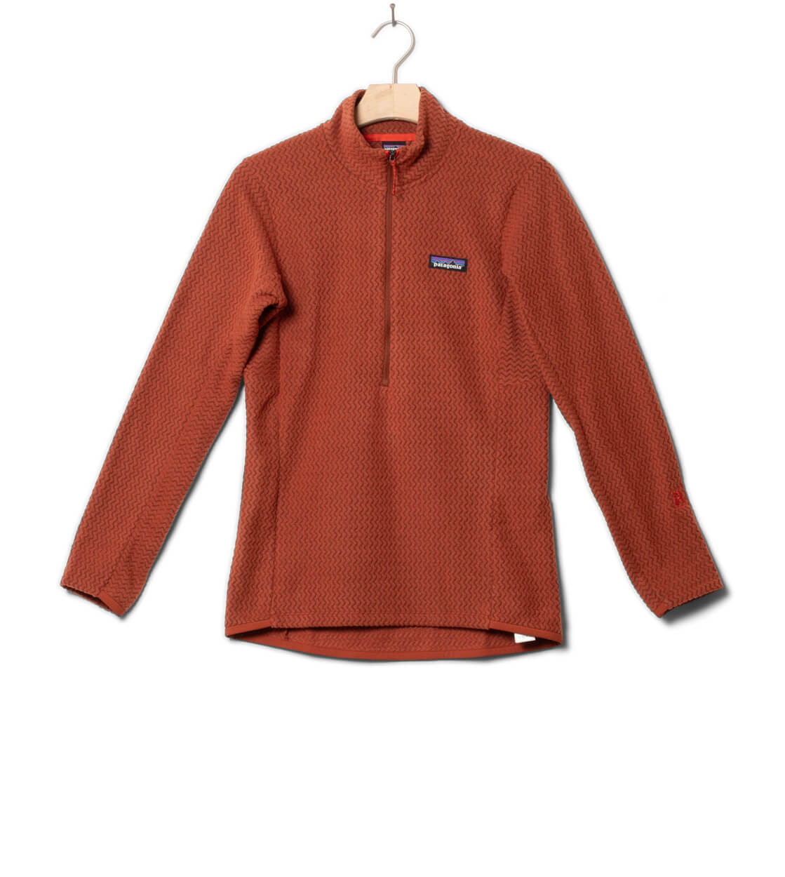Patagonia W Half Zip R1 Air red burnished