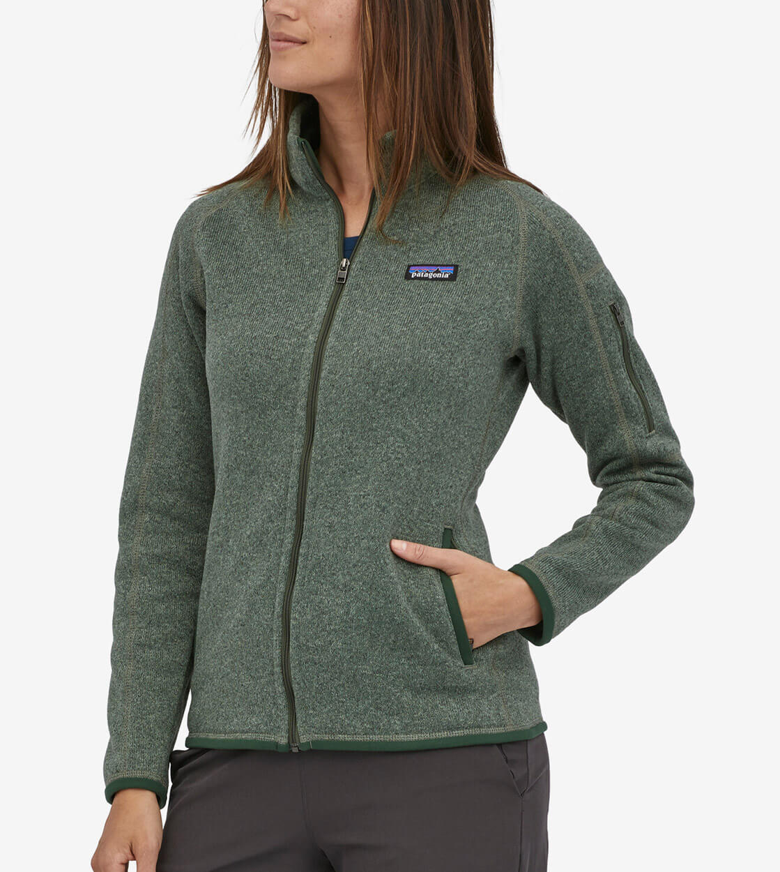 Patagonia W Jacket Better Sweater green hemlock