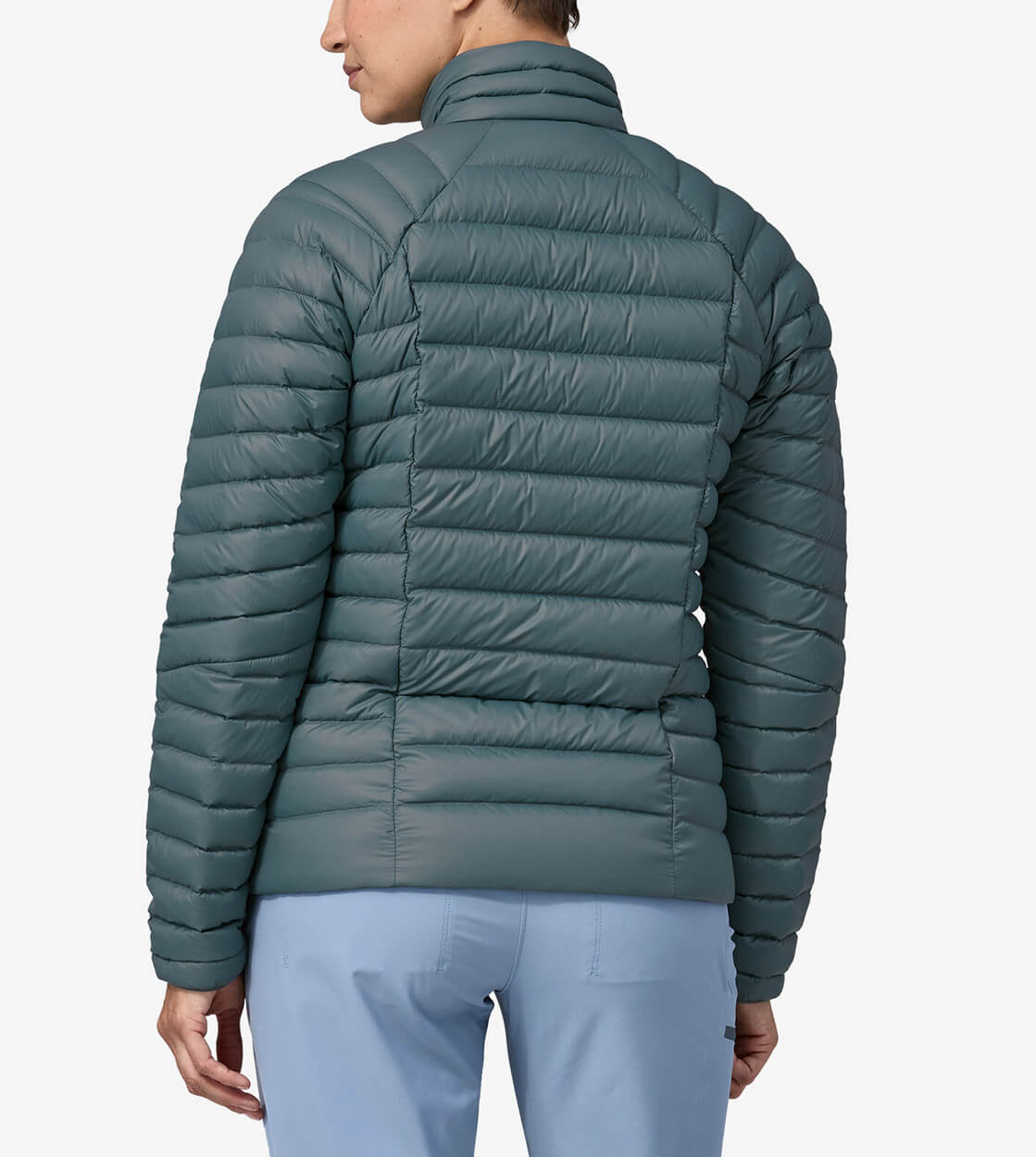 Patagonia W Jacket Down Sweater blue nouveau green