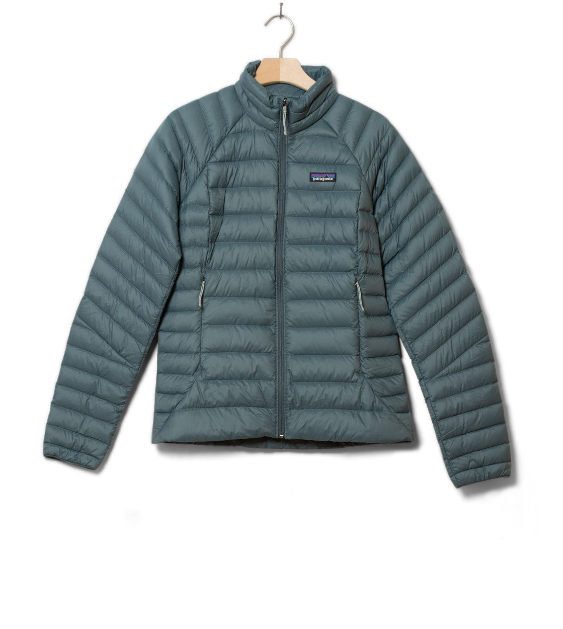 Patagonia W Jacket Down Sweater blue nouveau green