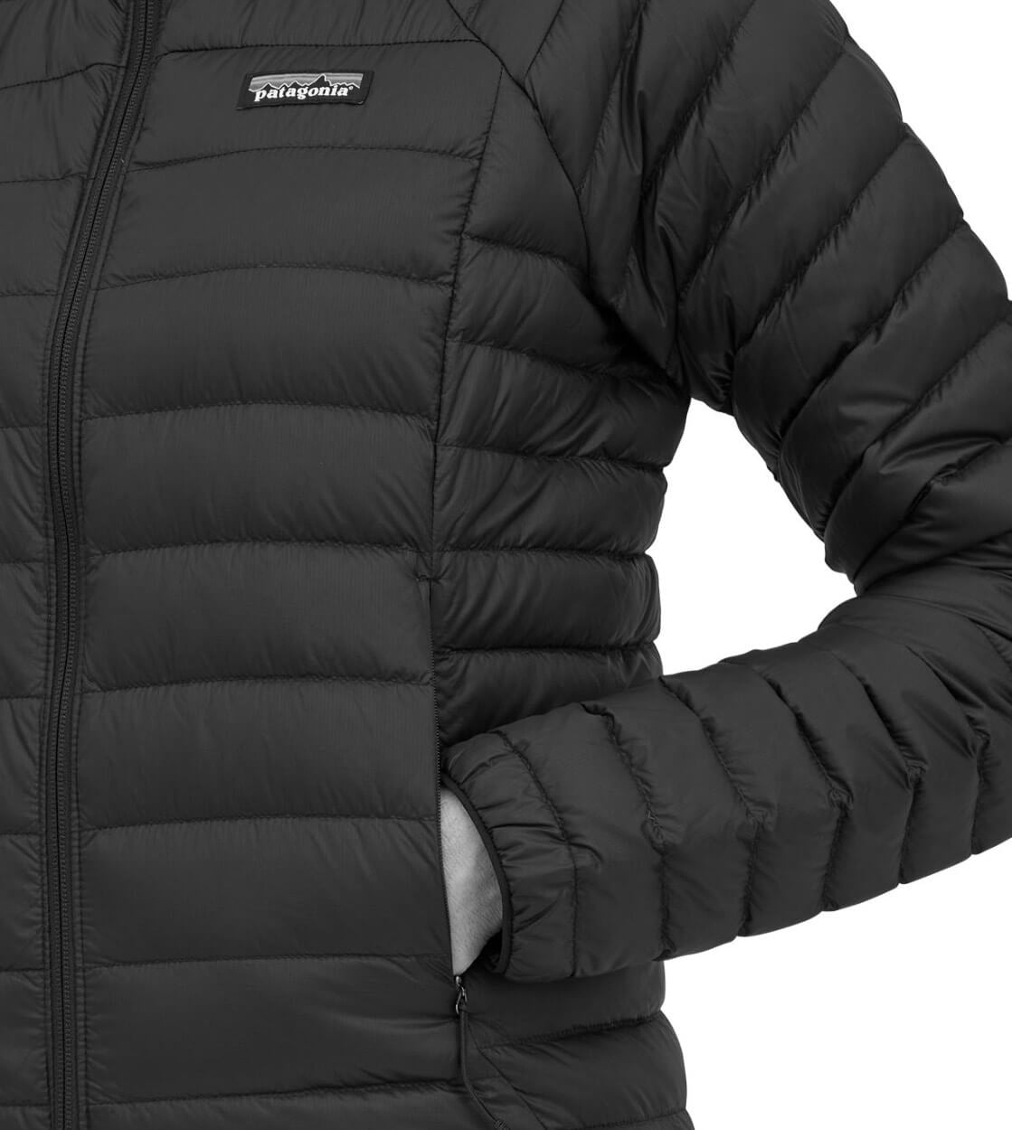 Patagonia W Jacket Down Sweater green hemlock