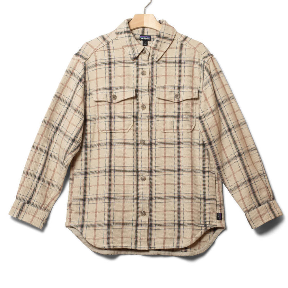 Patagonia W Jacket Fjord Loft beige tree top pumice