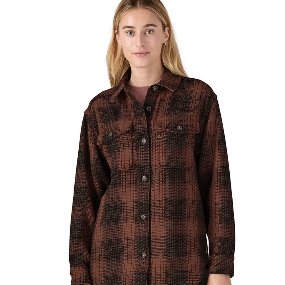 Patagonia W Jacket Fjord Loft brown frost dulse mauve