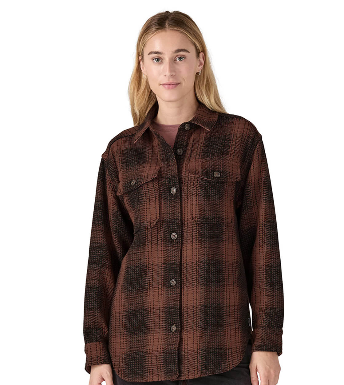 Patagonia W Jacket Fjord Loft brown frost dulse mauve