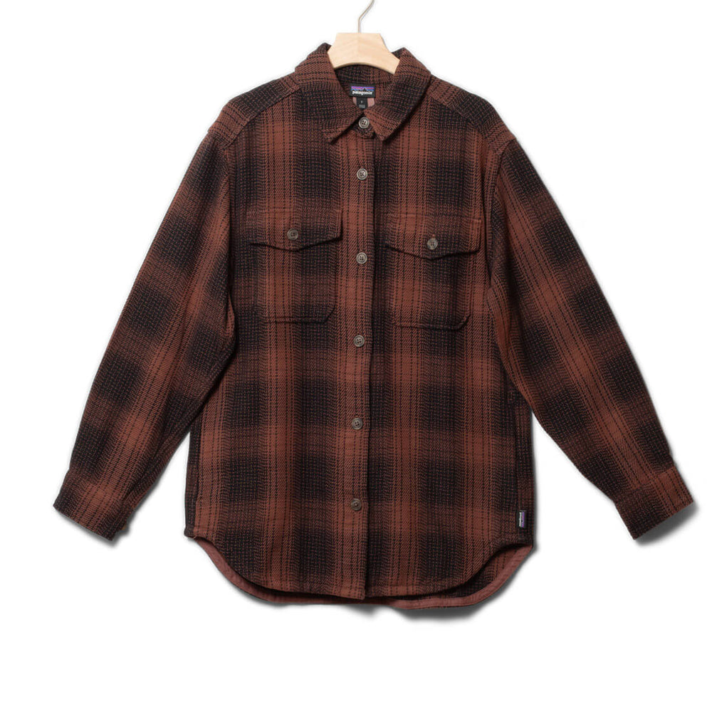 Patagonia W Jacket Fjord Loft brown frost dulse mauve