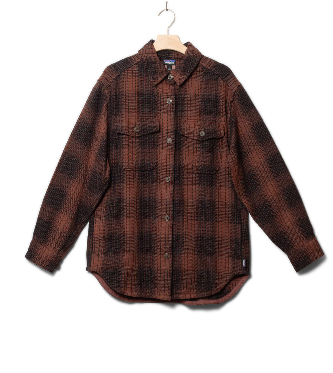 Patagonia W Jacket Fjord Loft brown frost dulse mauve