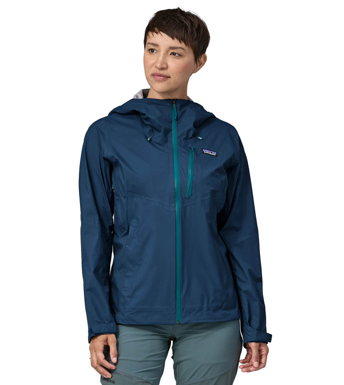 Patagonia W Jacket Granite Crest blue lagom