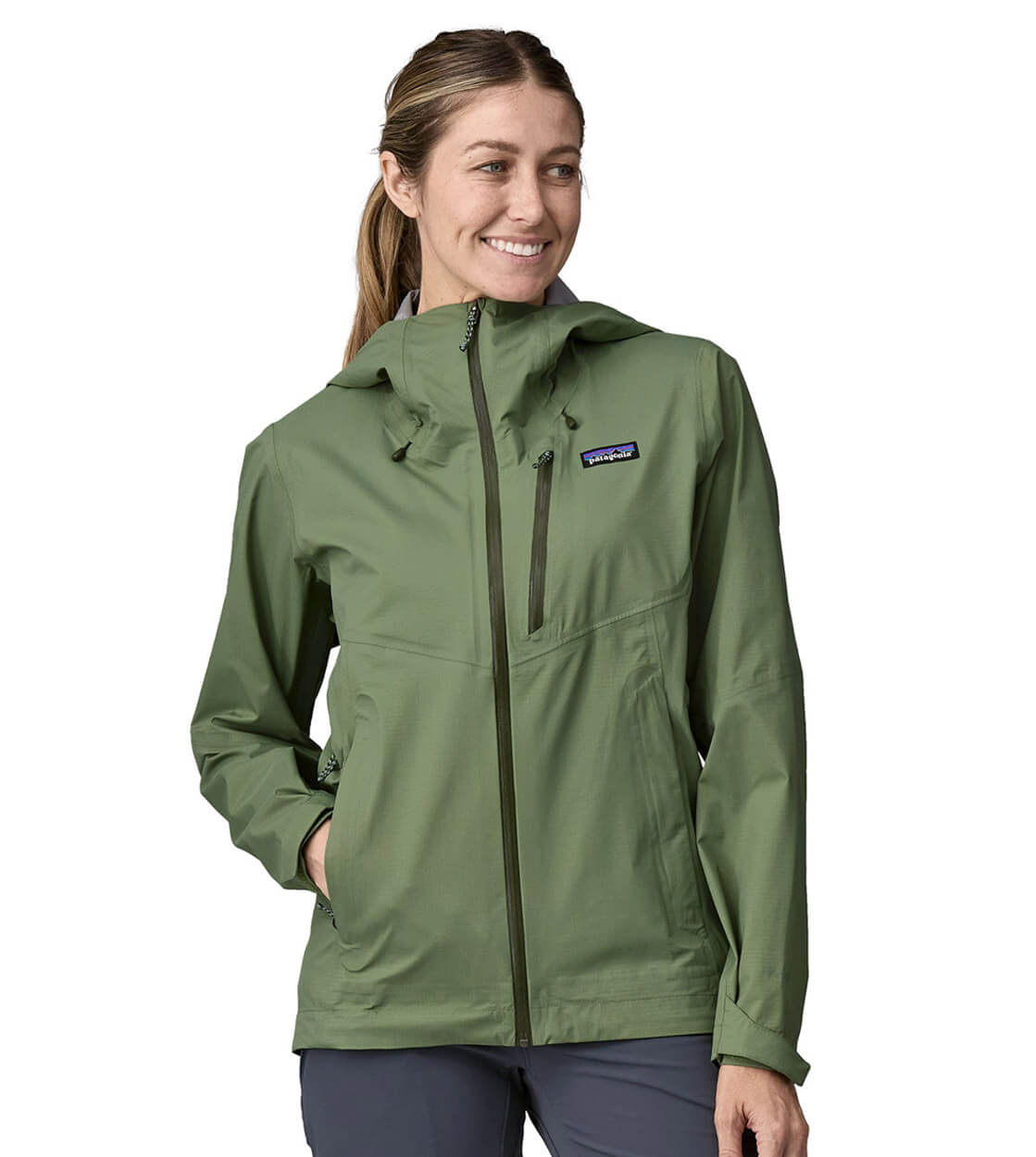 Patagonia W Jacket Granite Crest green terrain