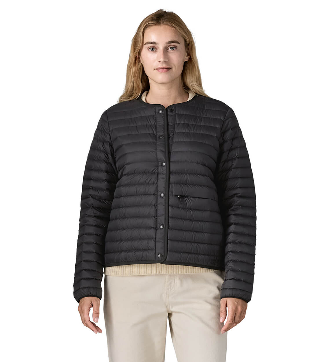 Patagonia W Jacket LW Reversible Down Cardigan black