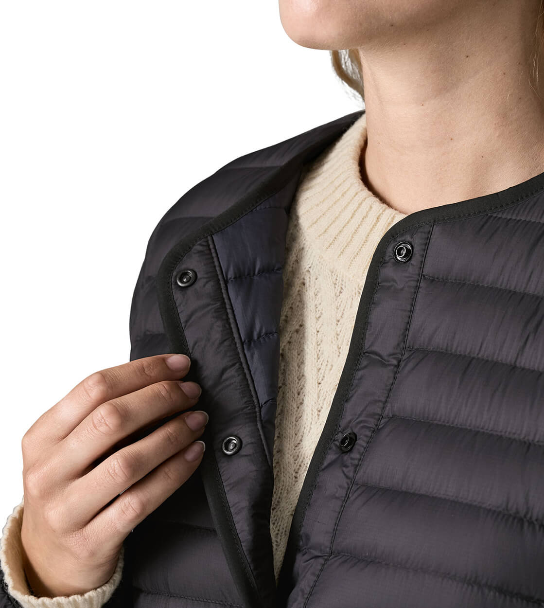 Patagonia W Jacket LW Reversible Down Cardigan black