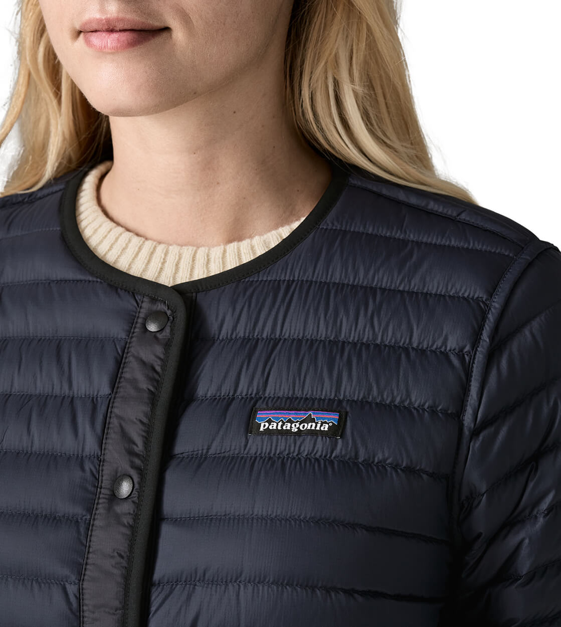Patagonia W Jacket LW Reversible Down Cardigan black