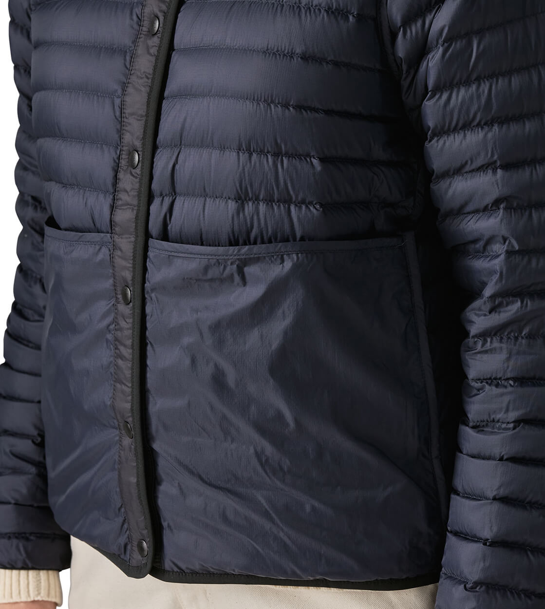 Patagonia W Jacket LW Reversible Down Cardigan black