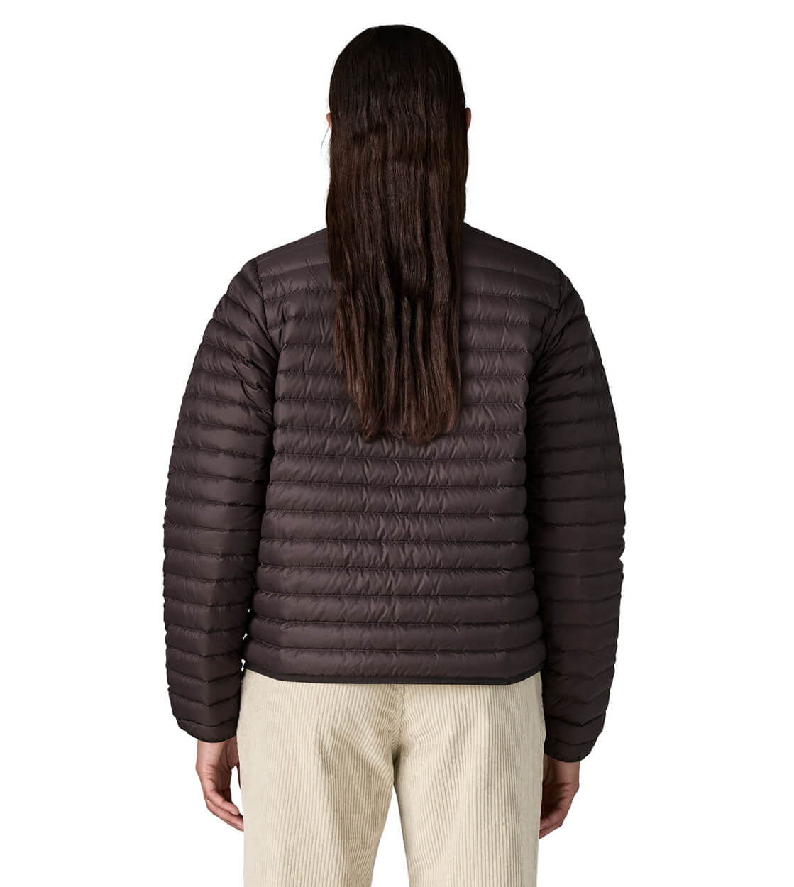 Patagonia W Jacket LW Reversible Down Cardigan brown den