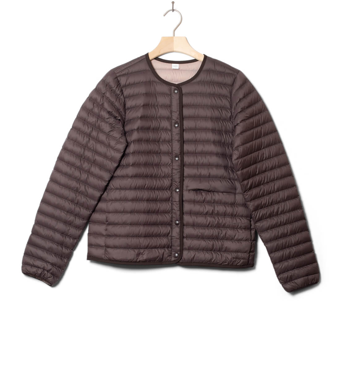 Patagonia W Jacket LW Reversible Down Cardigan brown den