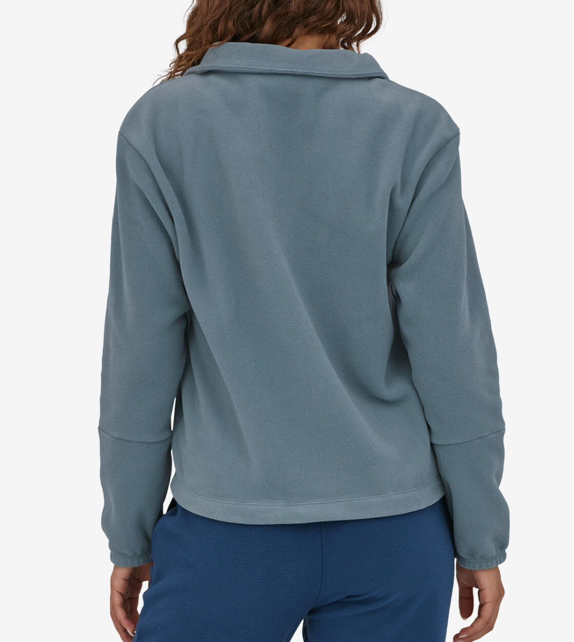 Patagonia W Jacket Microdini Half Zip blue plume grey
