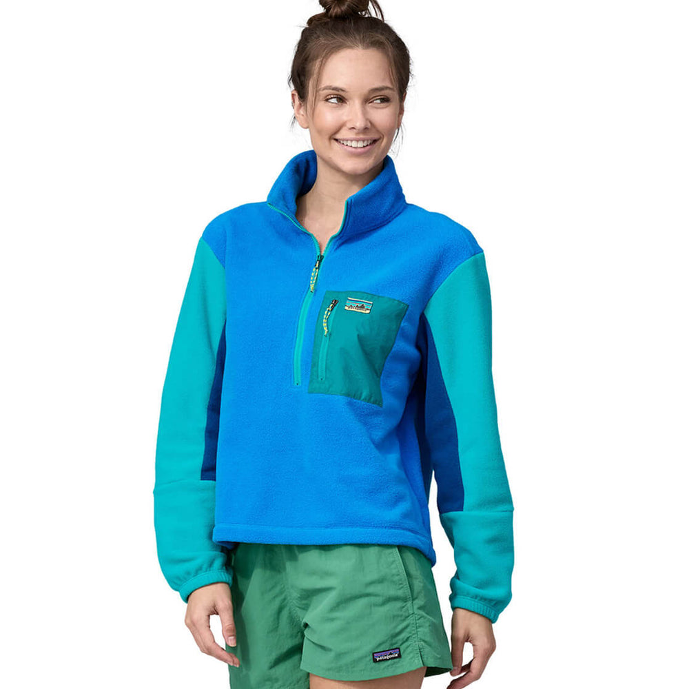 Patagonia W Jacket Microdini Half Zip blue vessel