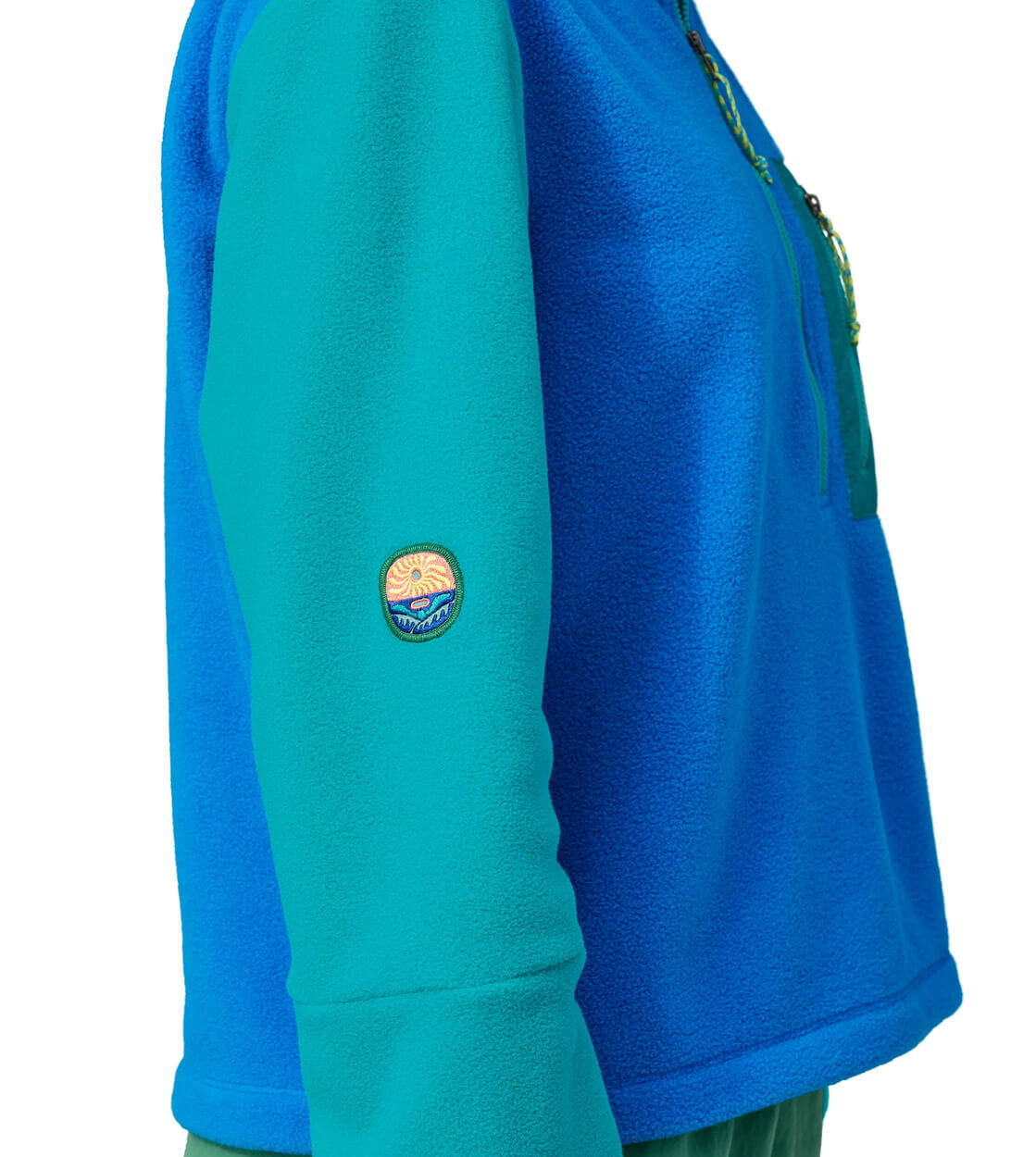 Patagonia W Jacket Microdini Half Zip blue vessel