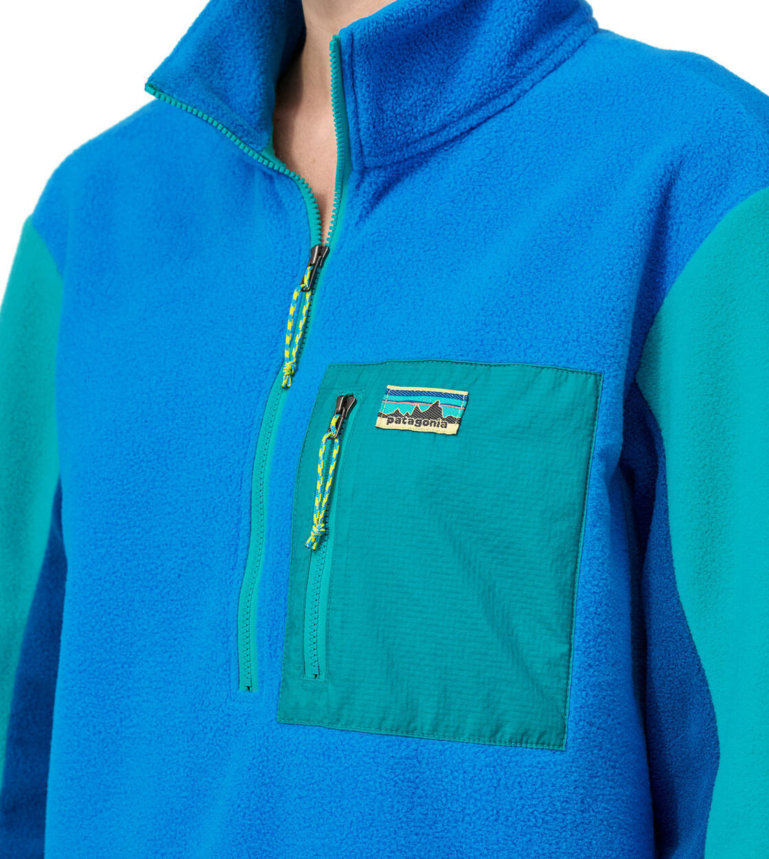 Patagonia W Jacket Microdini Half Zip blue vessel