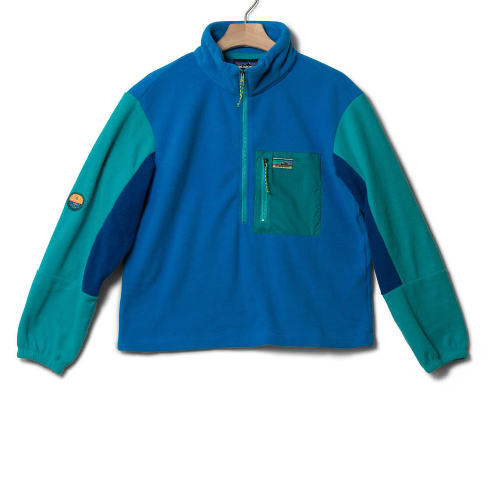 Patagonia W Jacket Microdini Half Zip blue vessel