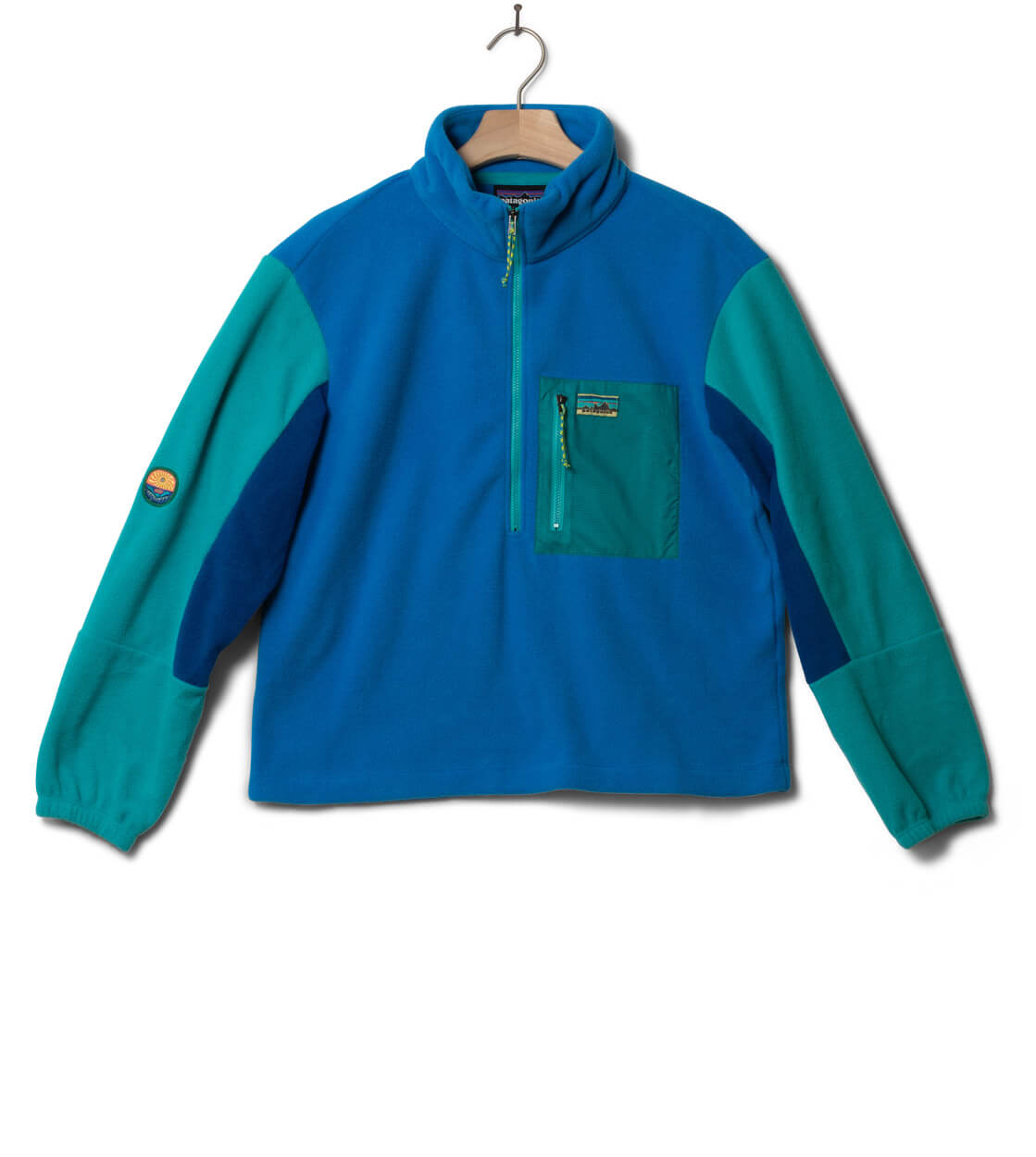 Patagonia W Jacket Microdini Half Zip blue vessel