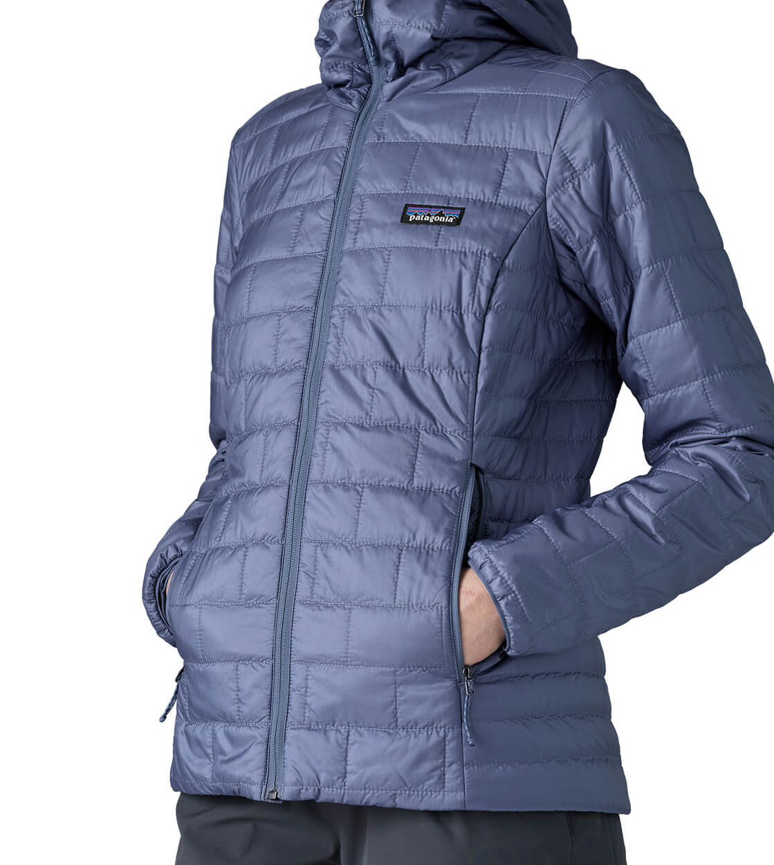 Patagonia W Jacket Nano Puff Hoody blue current