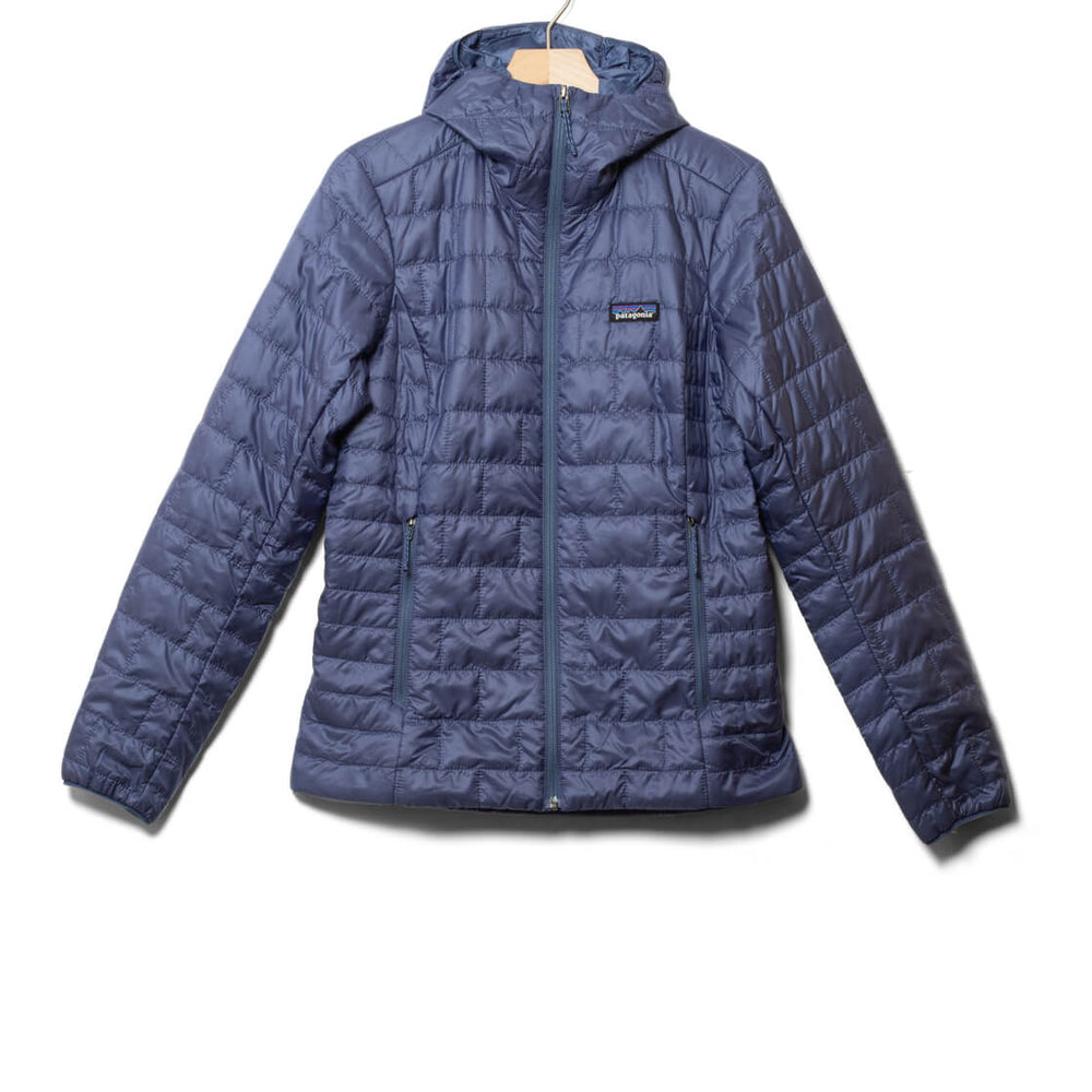 Patagonia W Jacket Nano Puff Hoody blue current
