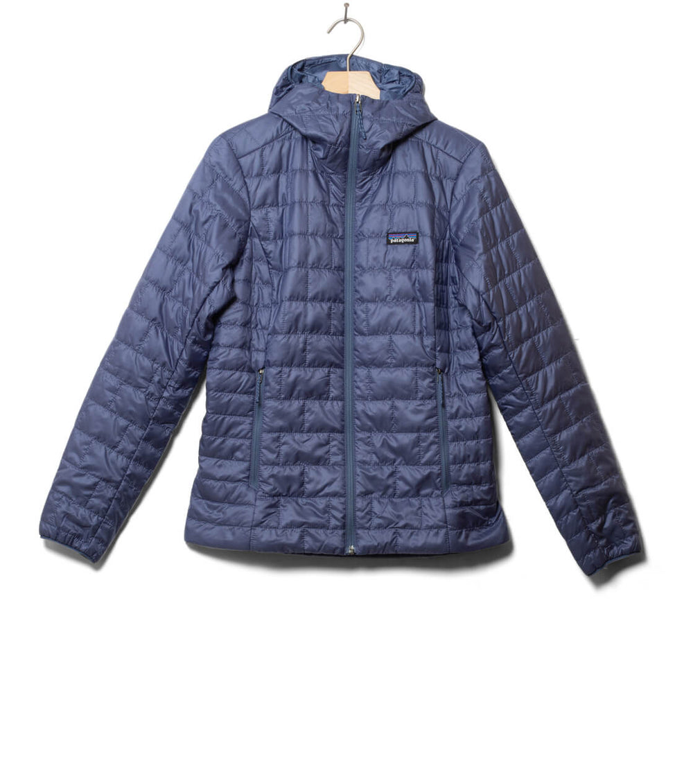 Patagonia W Jacket Nano Puff Hoody blue current