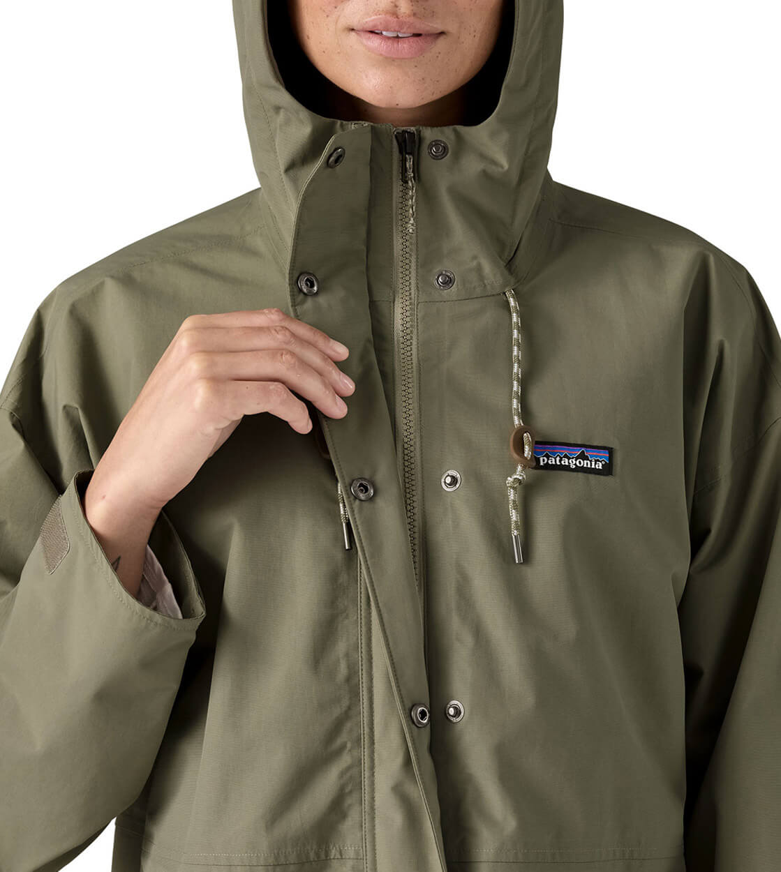 Patagonia W Jacket Outdoor Everyday Rain green river rock