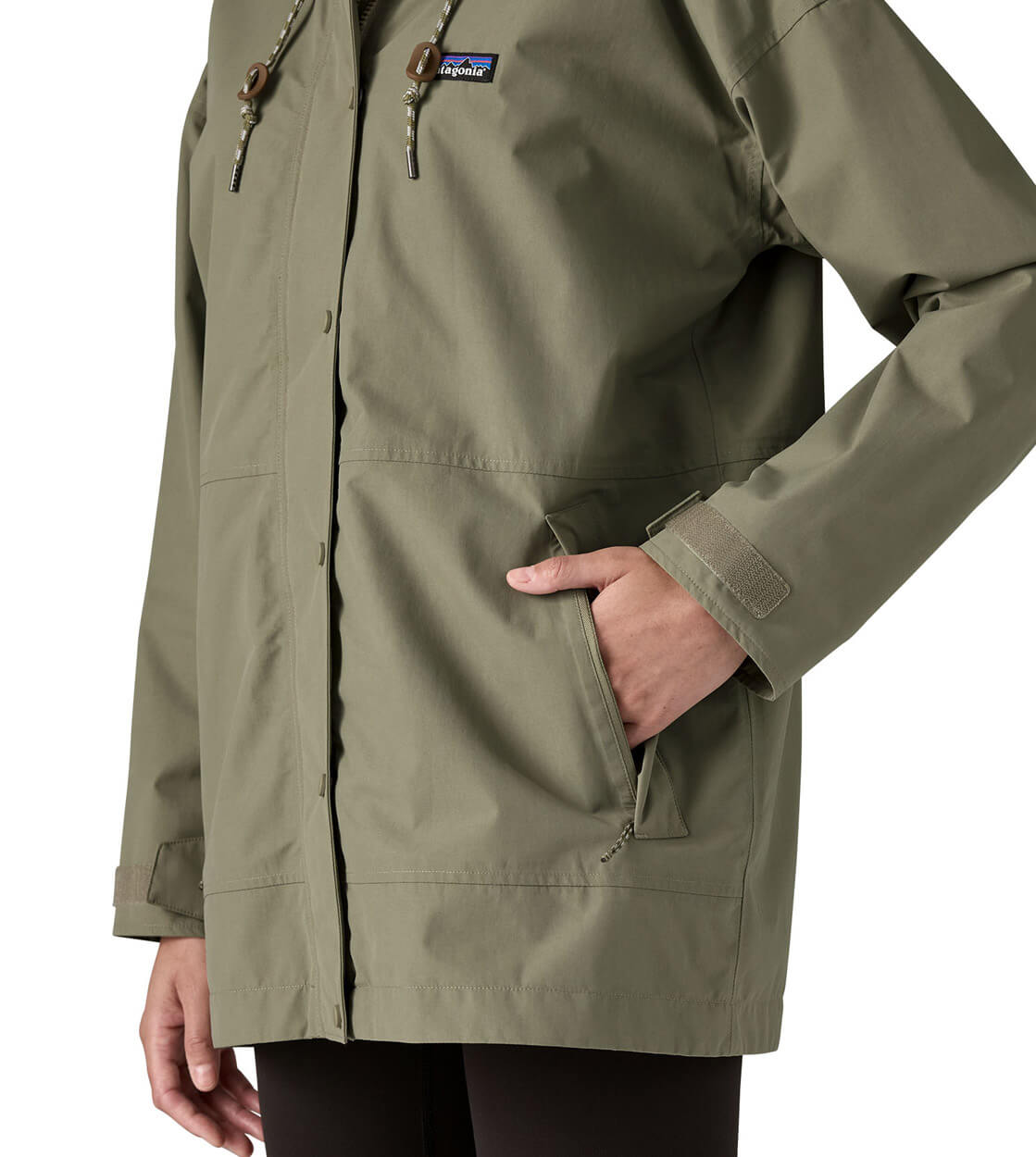 Patagonia W Jacket Outdoor Everyday Rain green river rock