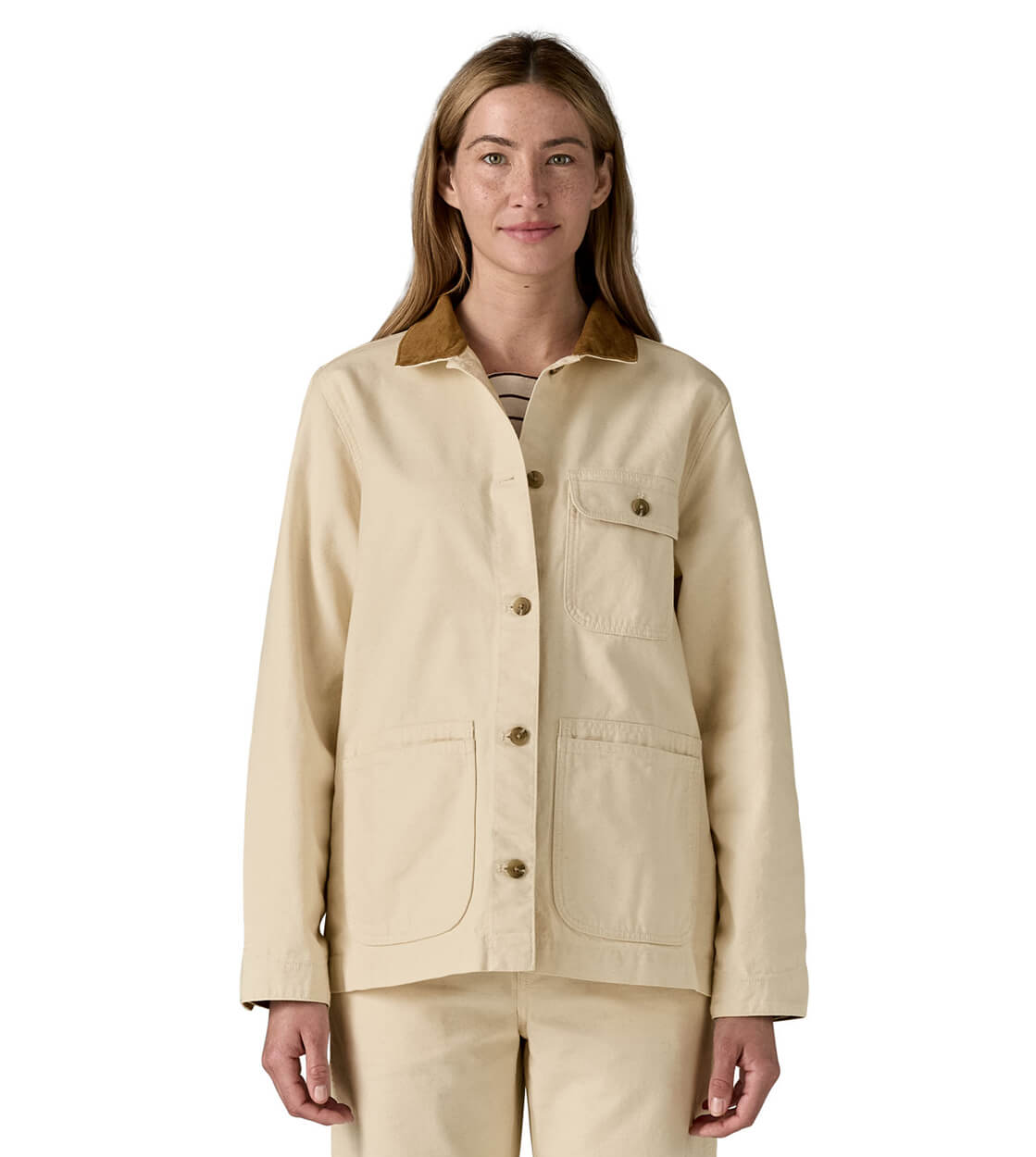 Patagonia W Jacket Point Reyes Canvas beige undyed natural