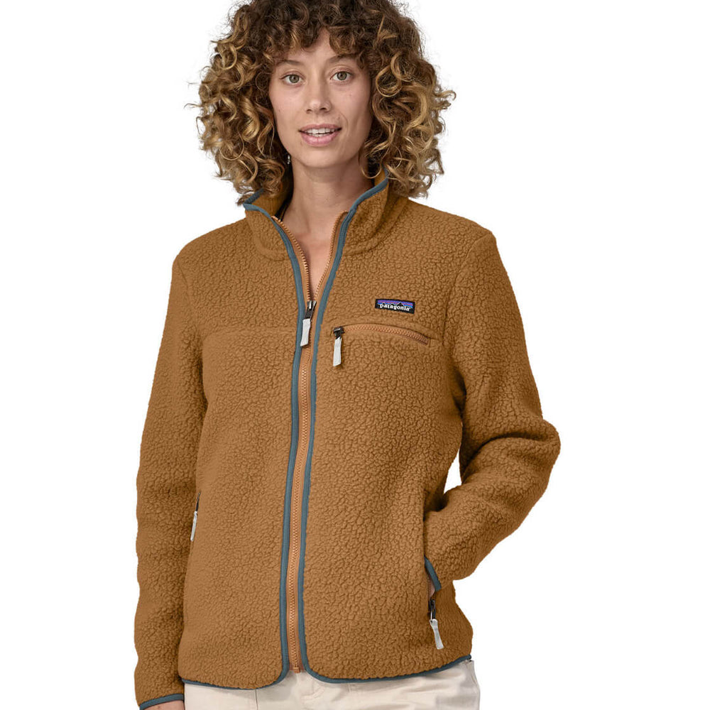 Patagonia W Jacket Retro Pile brown rust/nouveau green