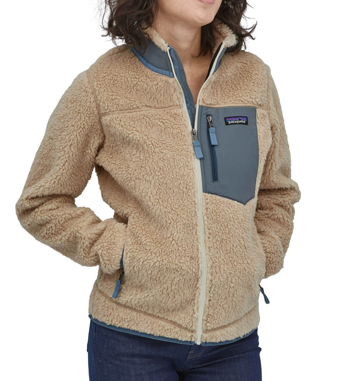 Patagonia W Jacket Retro-X beige dark natural w/plume grey