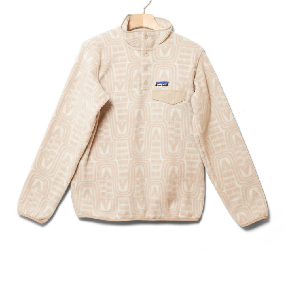 Patagonia W Jacket Synchilla LW Snap-T P/O beige flow dyno white