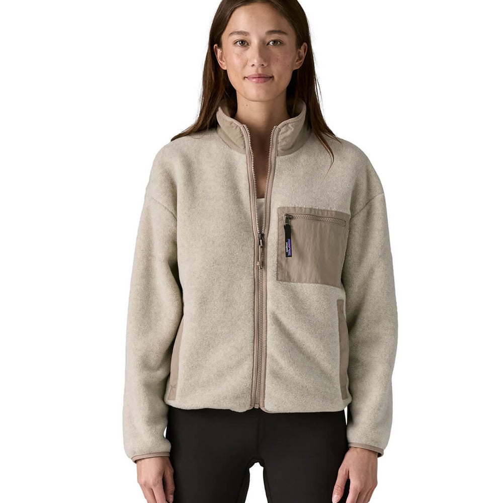 Patagonia W Jacket Synchilla beige oatmeal heather / seabird grey