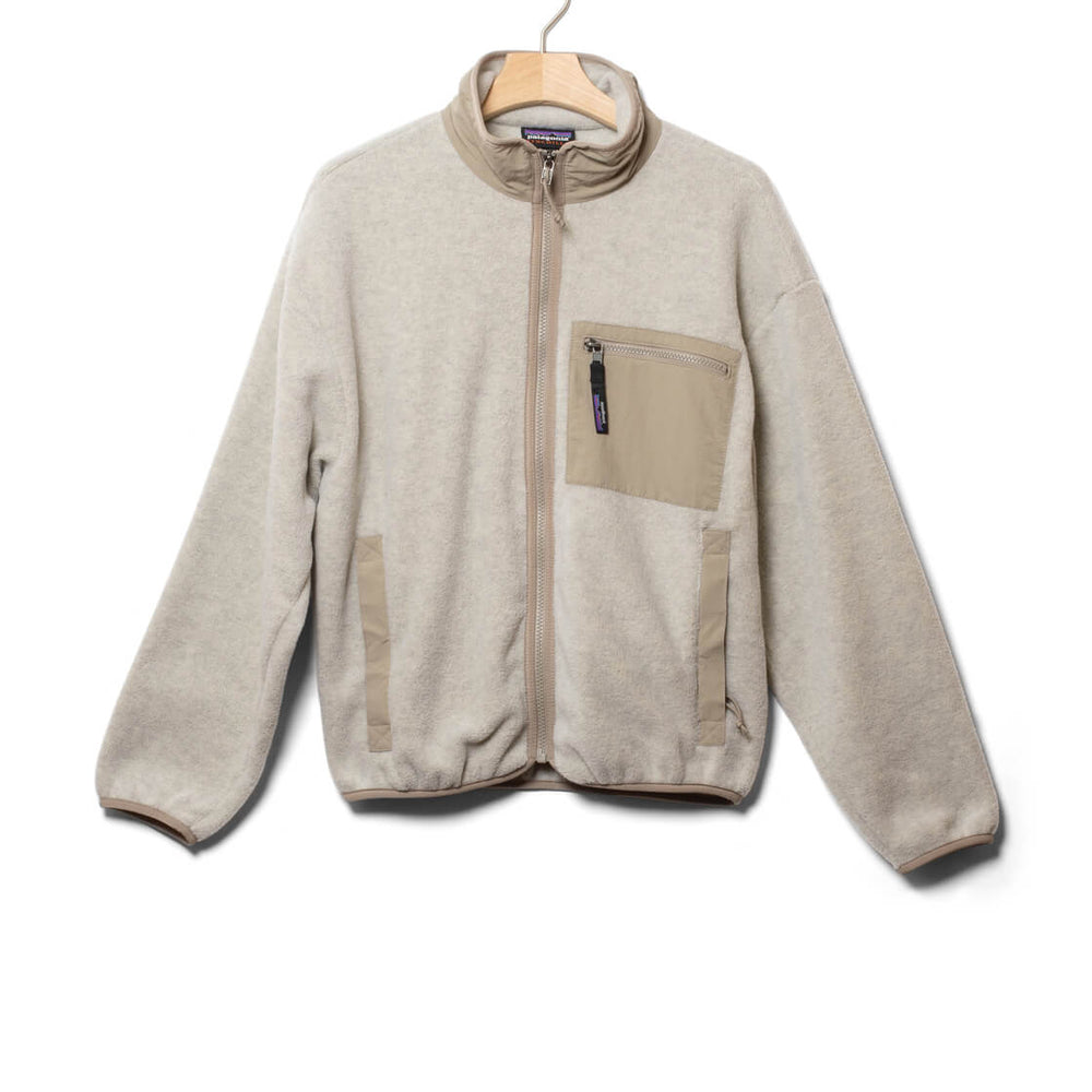 Patagonia W Jacket Synchilla beige oatmeal heather / seabird grey