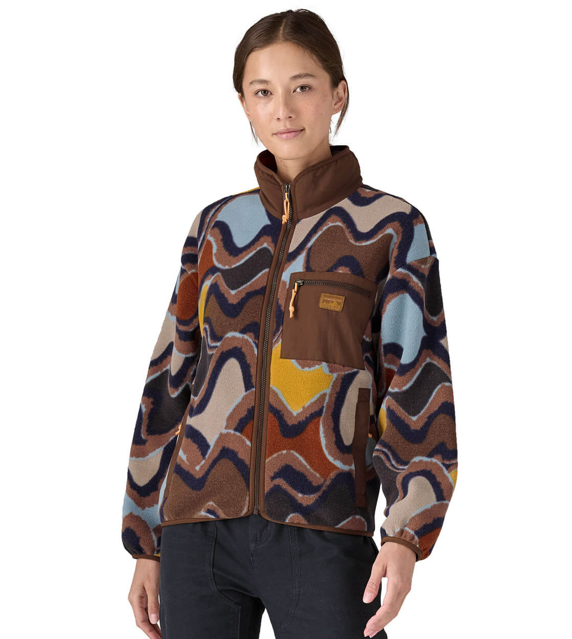 Patagonia W Jacket Synchilla multi currents dusle mauve